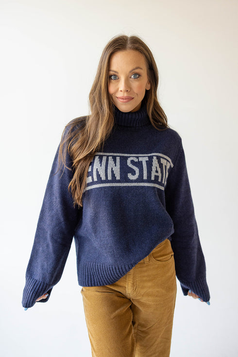 Penn State Railway Sweater Rolled Turtleneck